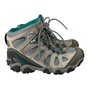 Women's OBOZ Sawtooth Brown Leather Hiking Boots Shoes Size 8 *see pictures*